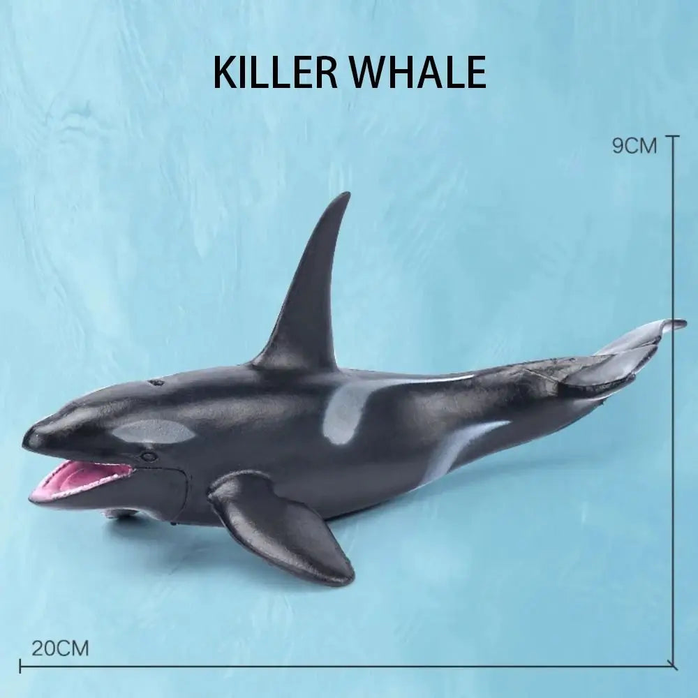 Ocean Marine Animal PVC Figurines – Shark & Whale Edu Toys