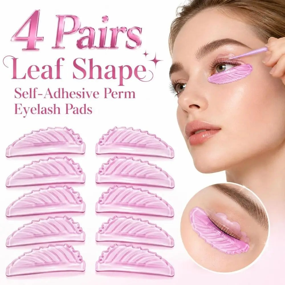 Silicone Eyelash Curling Pads – 4 Pairs Reusable Lash Perm