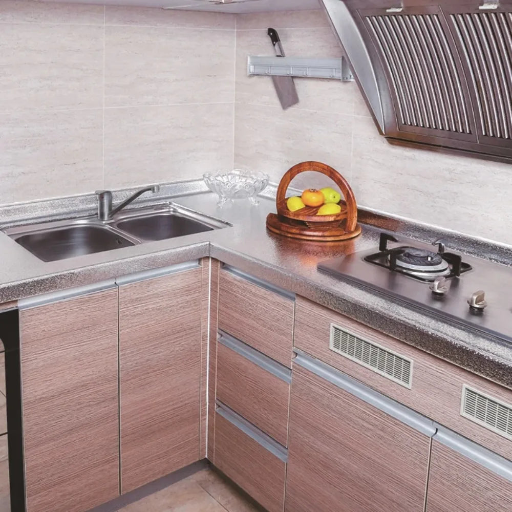 Oil-Proof Self-Adhesive Kitchen Wall Sticker – Aluminum Foil PVC