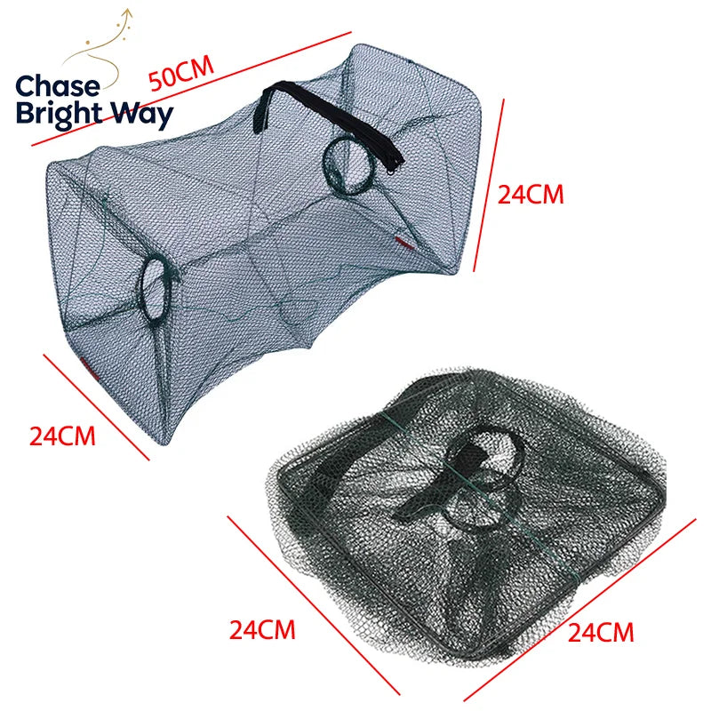 Foldable Fish Trap Net – Crab Shrimp Lobster Crayfish Crawfish
