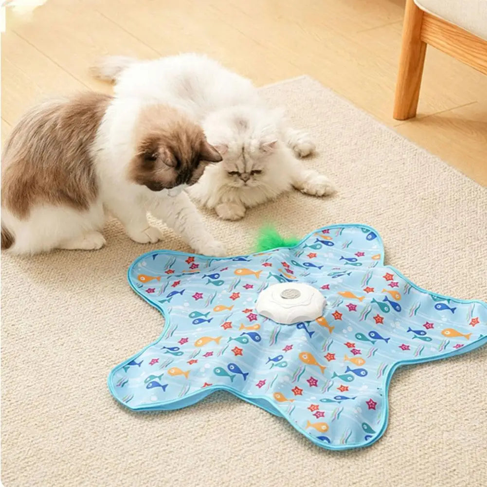 Interactive Hide & Seek Cat Toy – Feather Motion Mouse