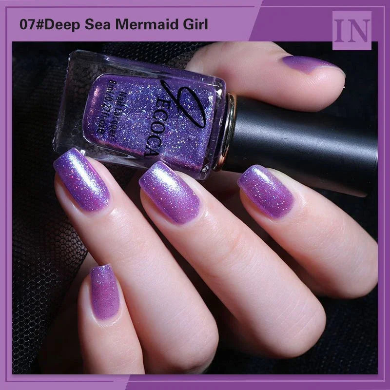 Glitter Gel Nail Polish – Aurora UV LED Soak Off Semi Permanent