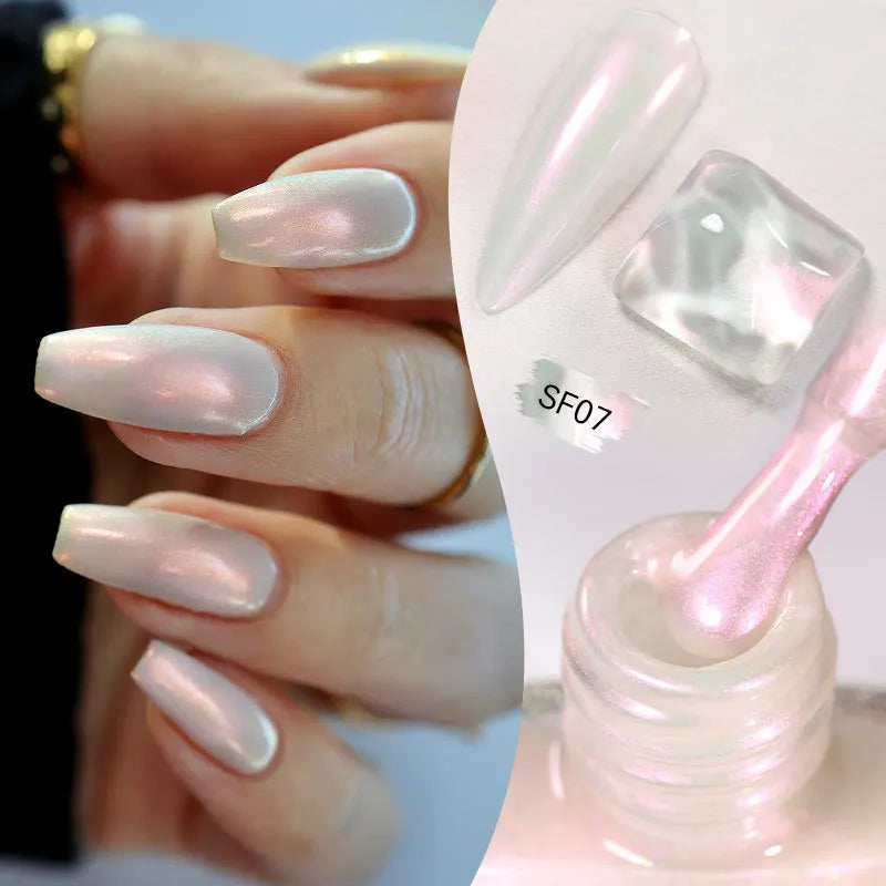 LILYCUTE Glitter Nail Polish 7ml – Pearl Effect, 6 Colors