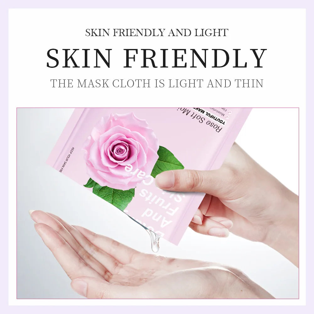 YIMINGYI 8-Pack Plant Extract Face Masks – Hydrating & Firming
