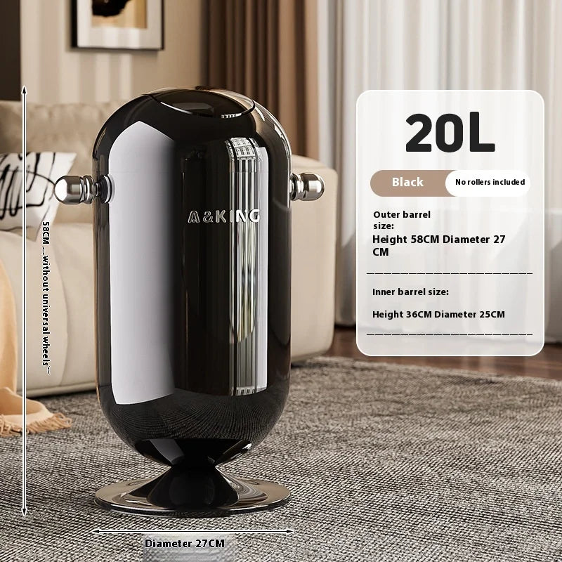 Touch-Free 12L Trash Can – Floating Lid Waste Bin | SAMMY