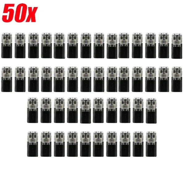 Waterproof 2-Pin Snap Wire Connectors with Locking Buckle