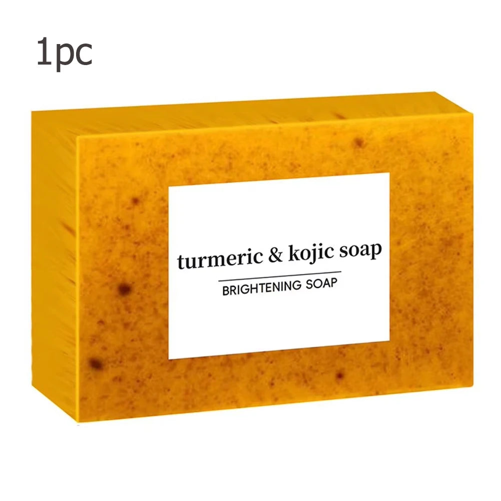 Turmeric Kojic Acid Handmade Soap – Lemon & Goat Milk 100g