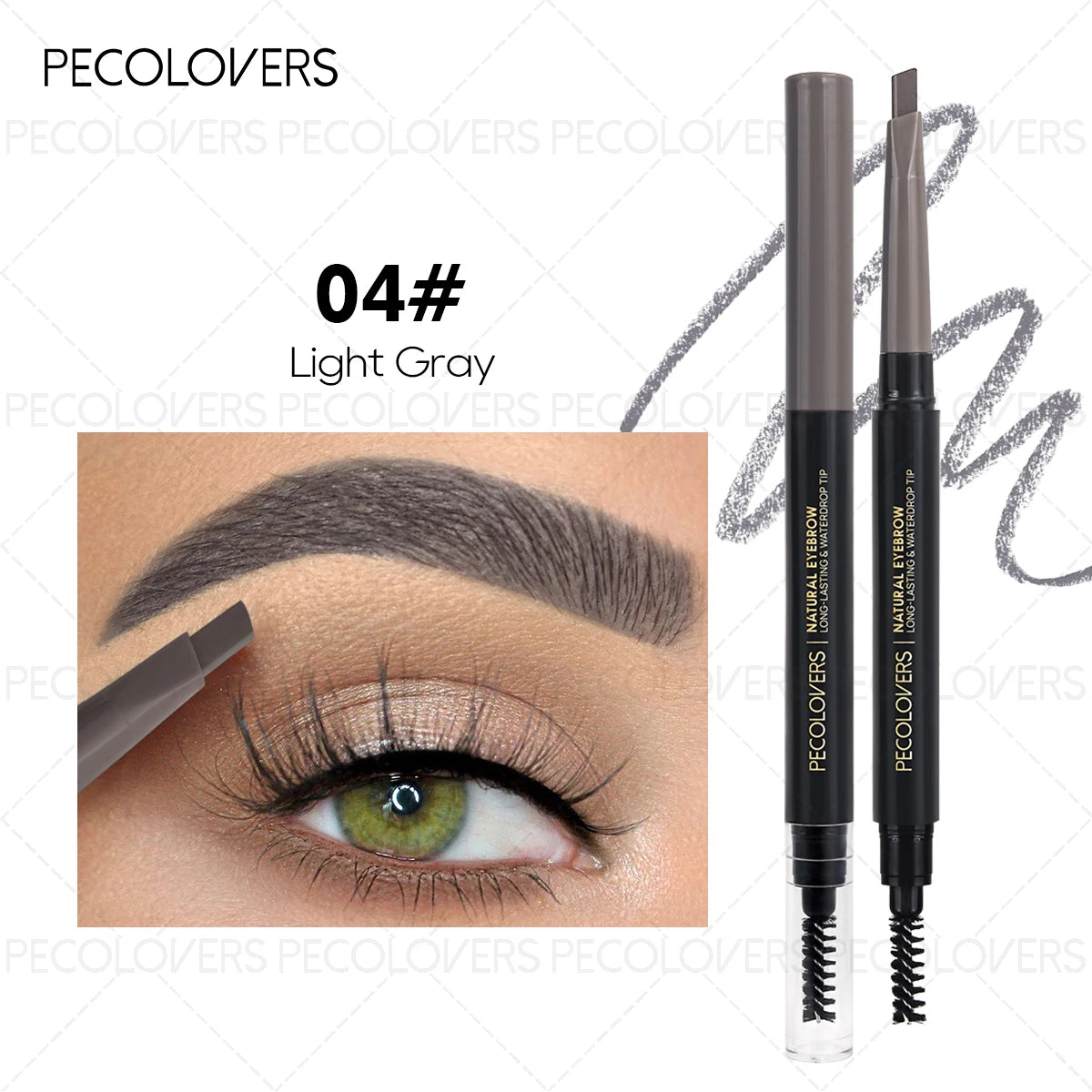 SAMMY Double-Headed Triangle Eyebrow Pencil | Long-Lasting Brown