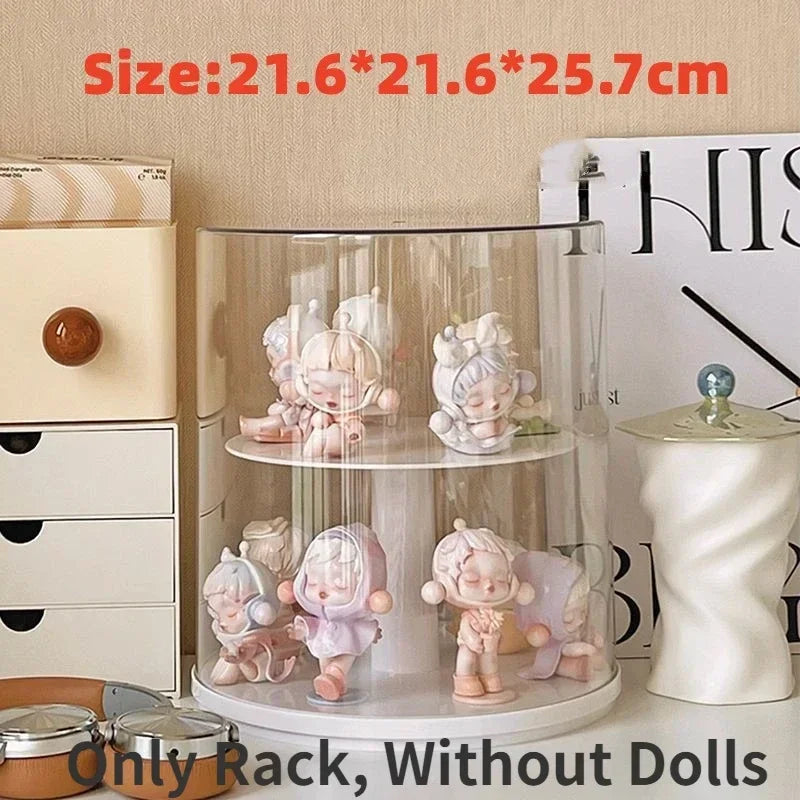 Rotating Multi-Layer Display Rack for Action Figures & Dolls