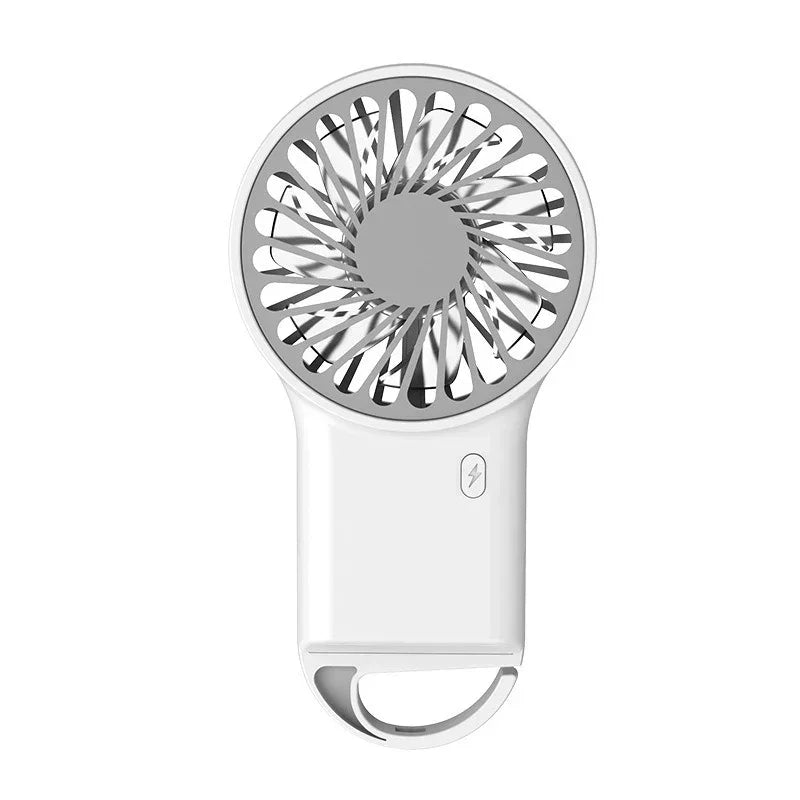 Cute Cartoon Mini Fan – Foldable USB-C Rechargeable Handheld