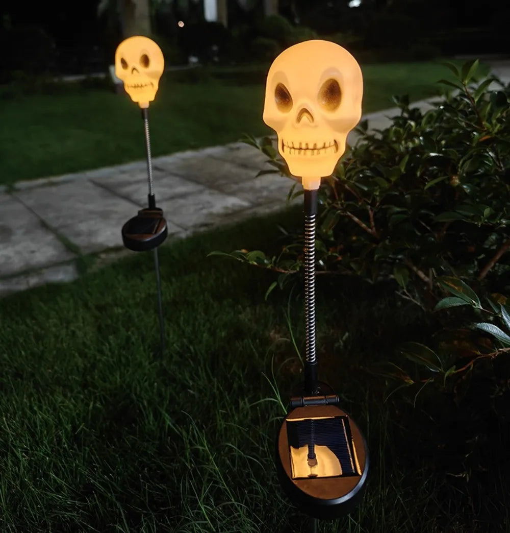 Solar Halloween Ghost Skull Pumpkin Light – Outdoor Garden Décor