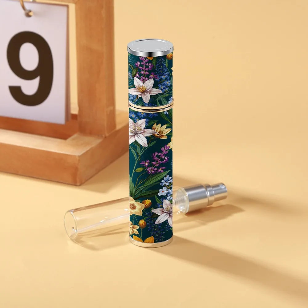 PU Leather 10ml Refillable Perfume Spray Bottle | Travel