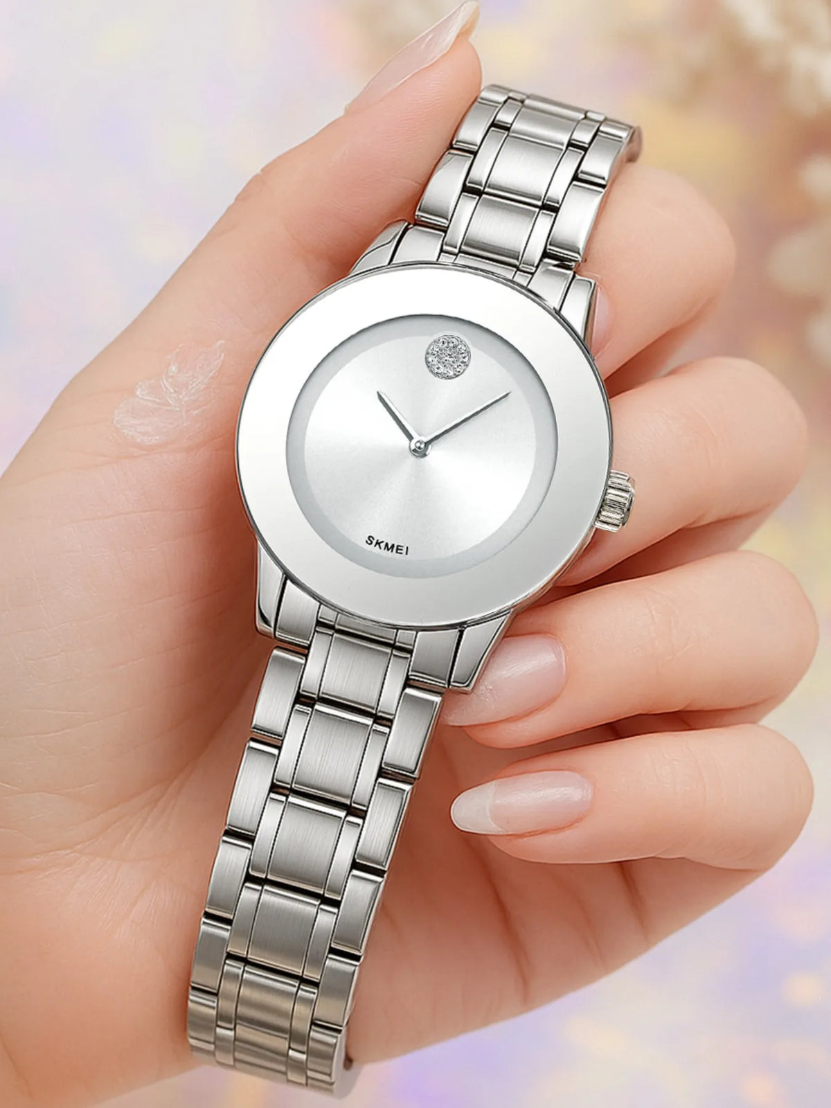Women's Elegant Quartz Watch – Light Luxury Stainless Steel