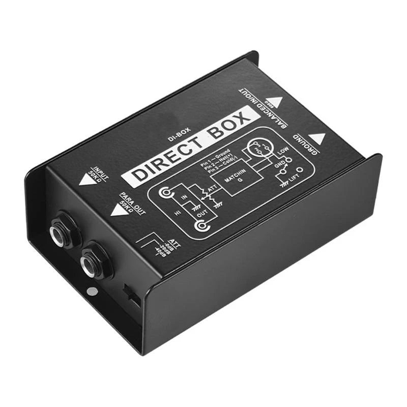T21A Passive DI Box – Ground Lift & Attenuator | Stereo & Guitar