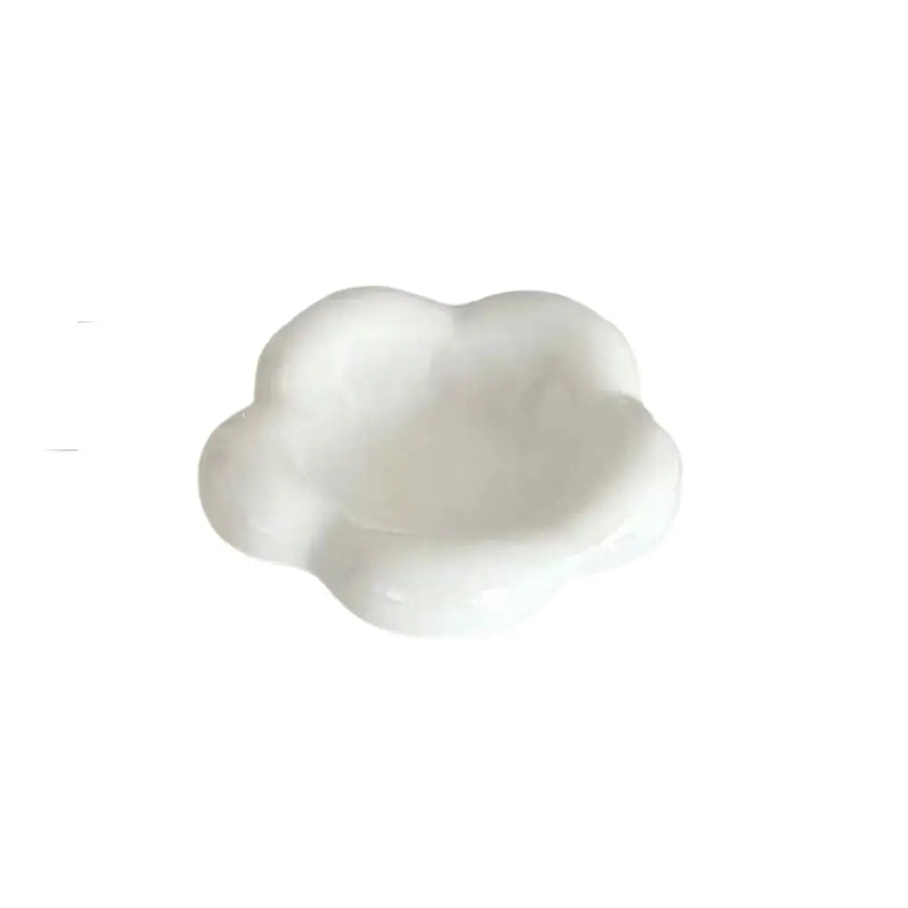 Nordic Ceramic Sauce Bowl – Heart & Flower Mini Seasoning Dish
