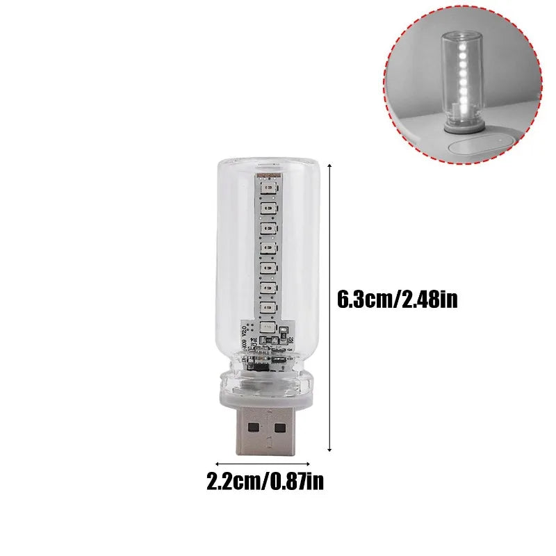 USB Mini LED Filament Atmosphere Light – Touch Dimmable Lamp