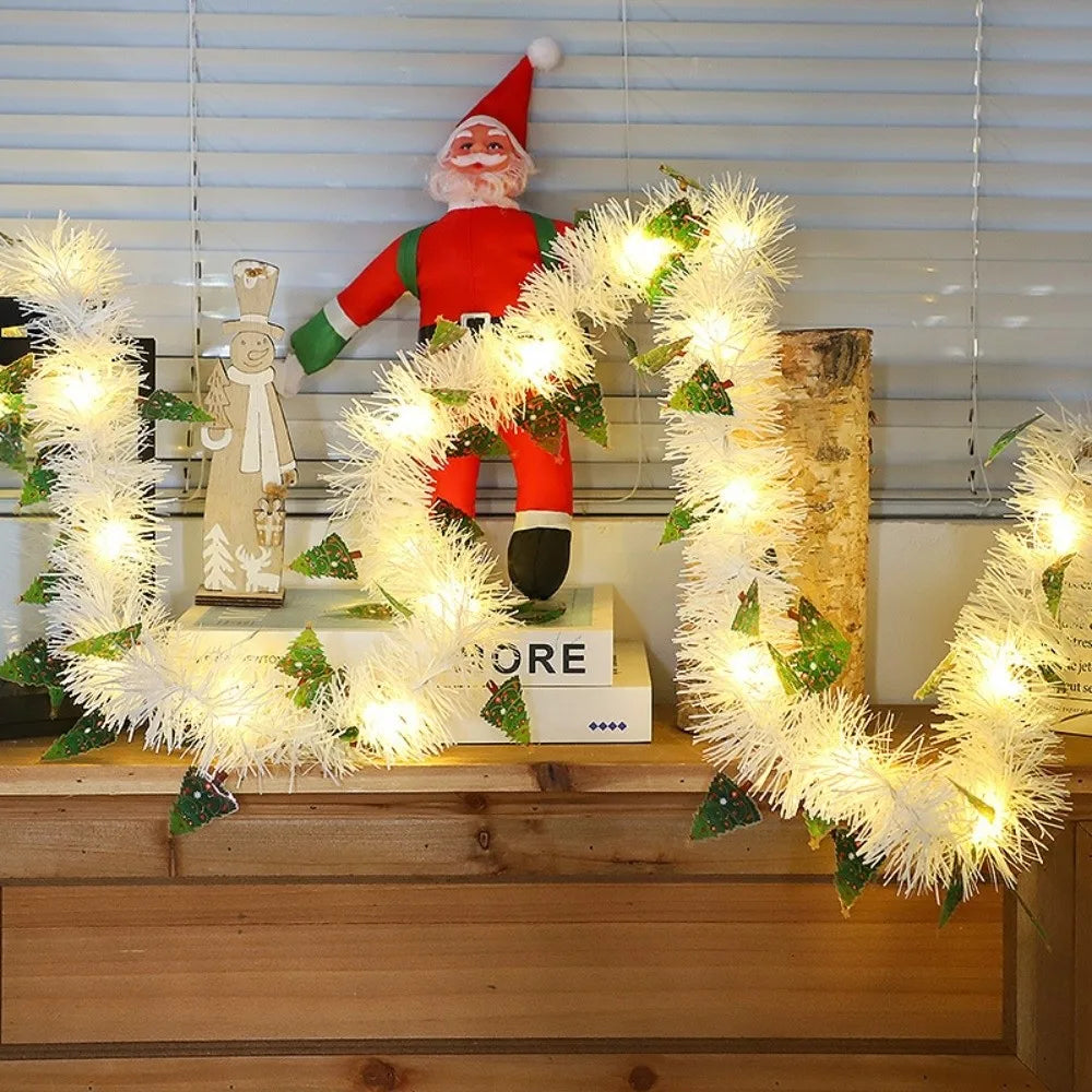 5M Christmas String Lights – Santa & Snowflake Décor Strip