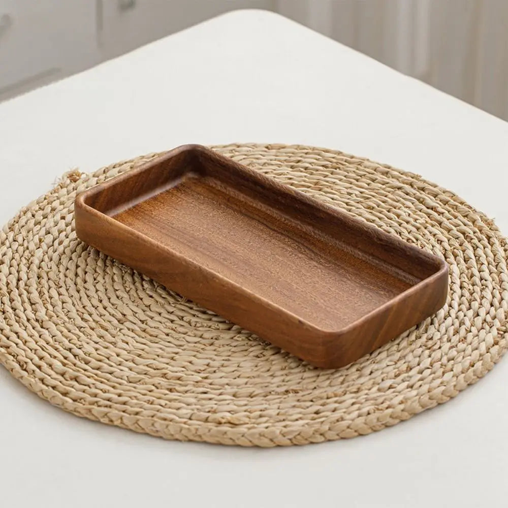 Japanese Stackable Wooden Snack & Candy Serving Tray