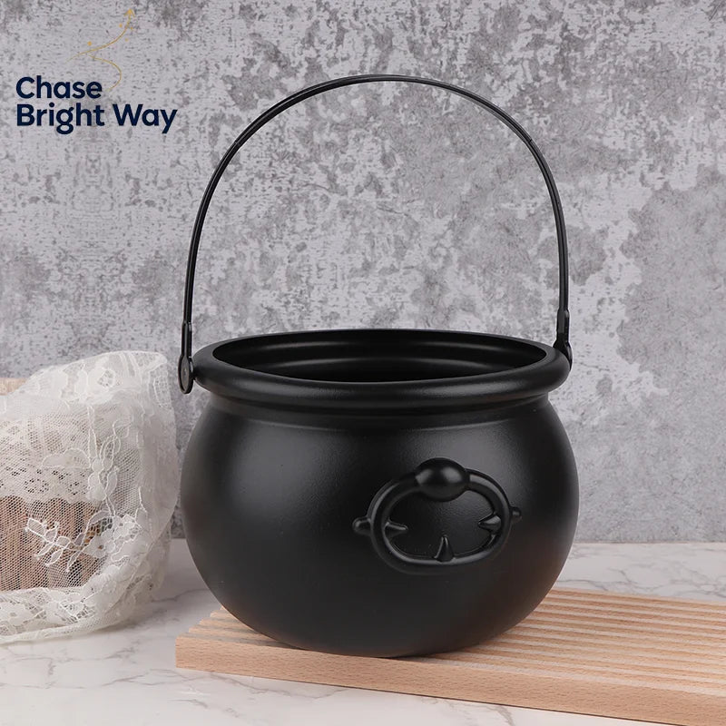 Large Wizard Cauldron Halloween Candy Holder & Table Decor
