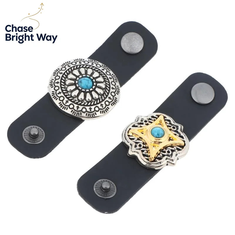 Vintage Ethnic Scarf Ring Buckle – Bohemian Silk Scarf Clip