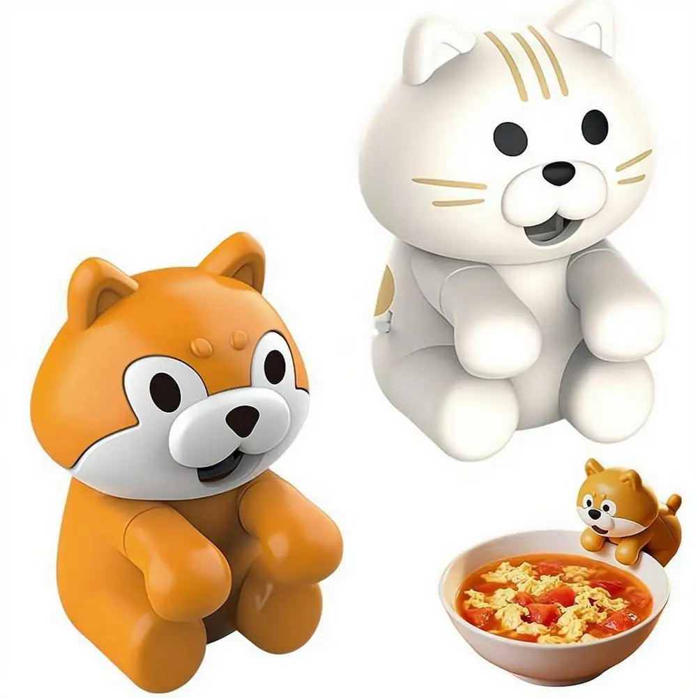 Cute Animal Food Cooling Fan – USB Clip-On Mini Desk Fan