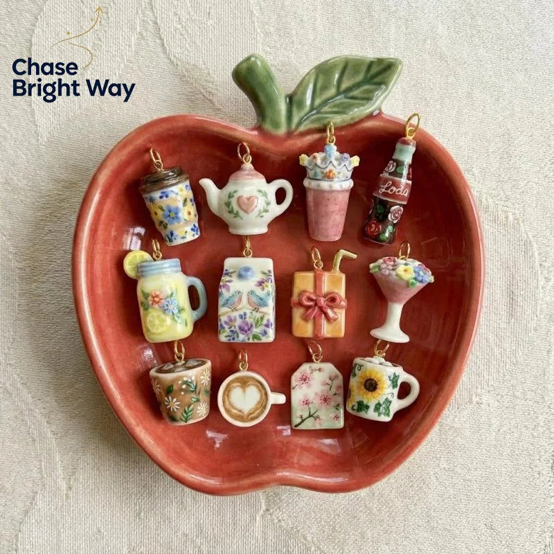 Mini Copper Food & Drink Charms for DIY Jewelry Making