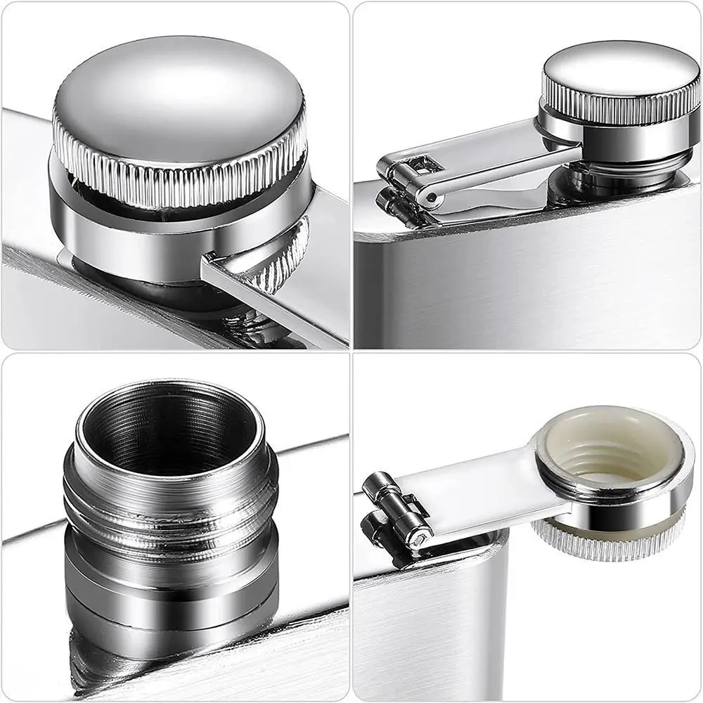 Stainless Steel Hip Flask – Leakproof Portable Liquor Flask
