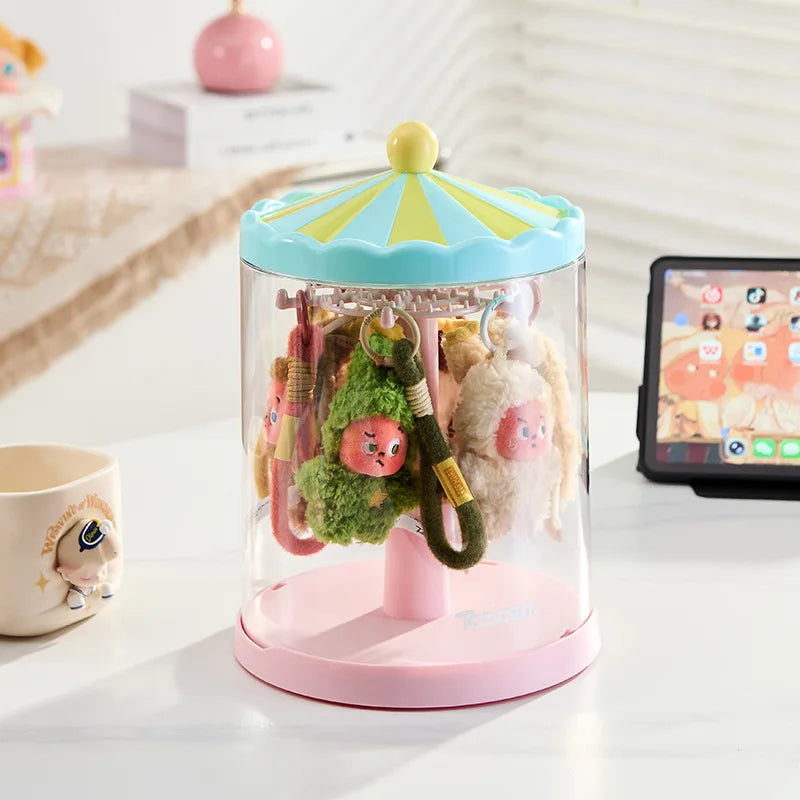 Rotating Transparent Dustproof Display Case for Collectibles