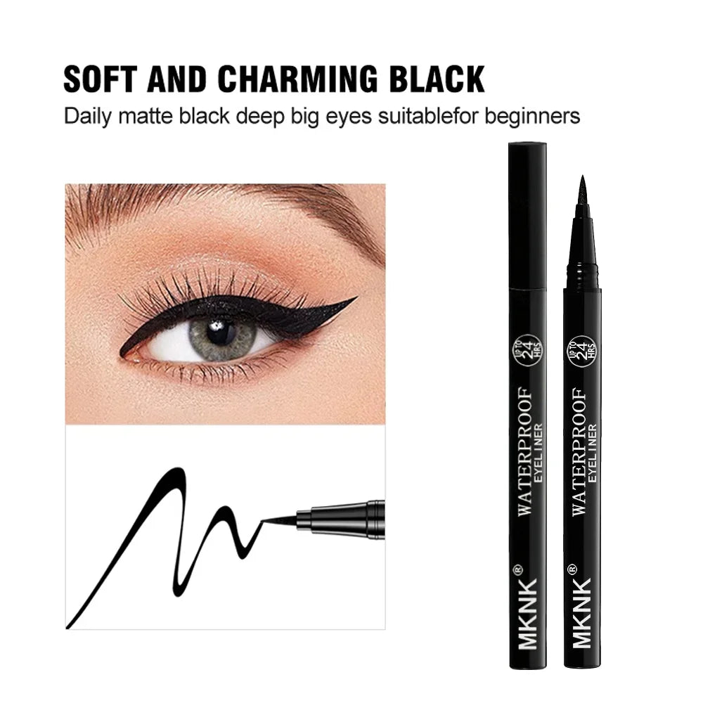 Waterproof Liquid Eyeliner Pen – Long-Lasting Matte Black