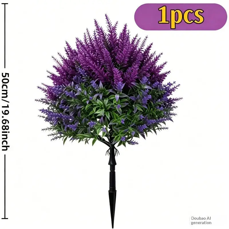 UV Resistant Artificial Persian Fern Ground Stake | Outdoor Decor