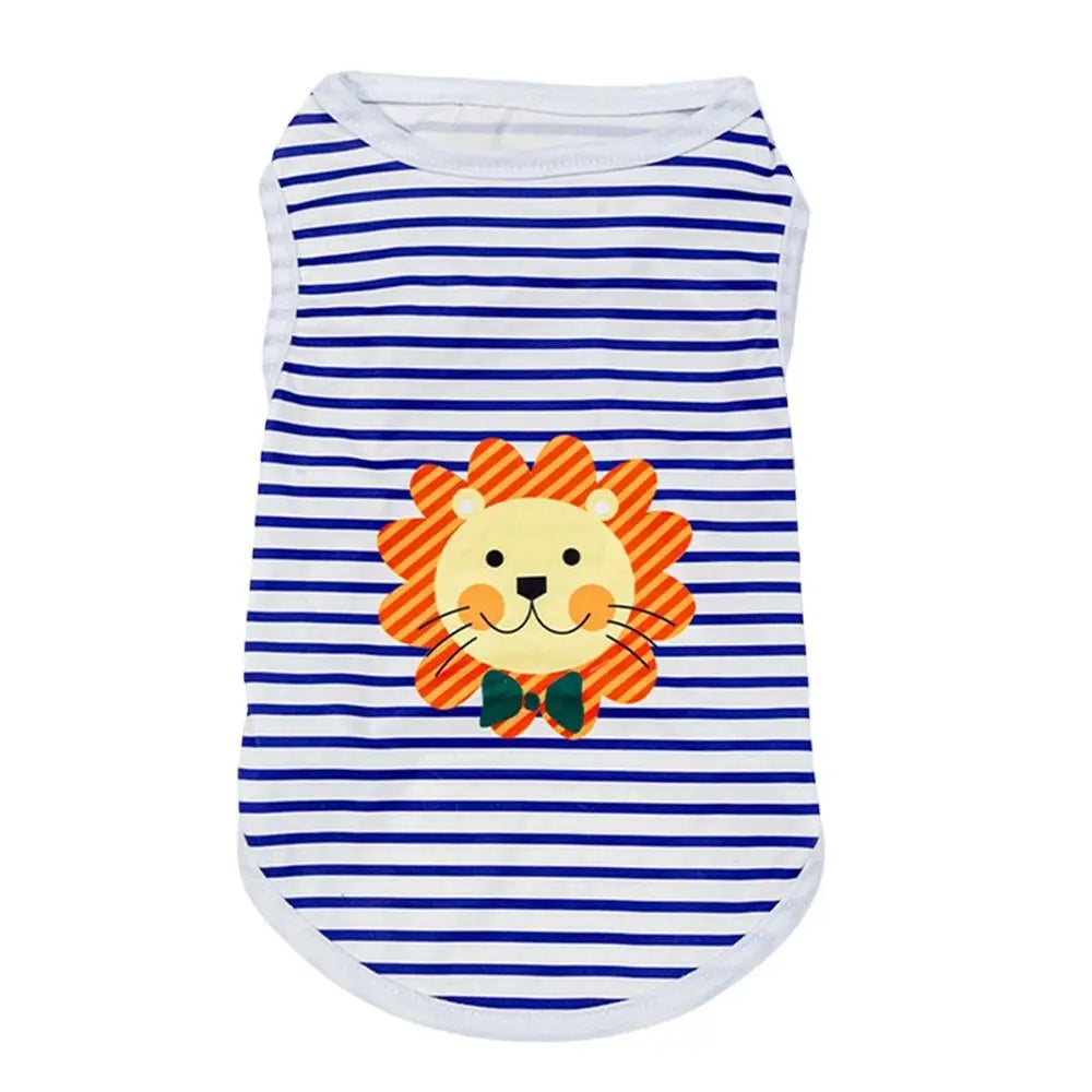 Cute Summer Dog Vest – Soft Breathable Sleeveless Pet T-Shirt