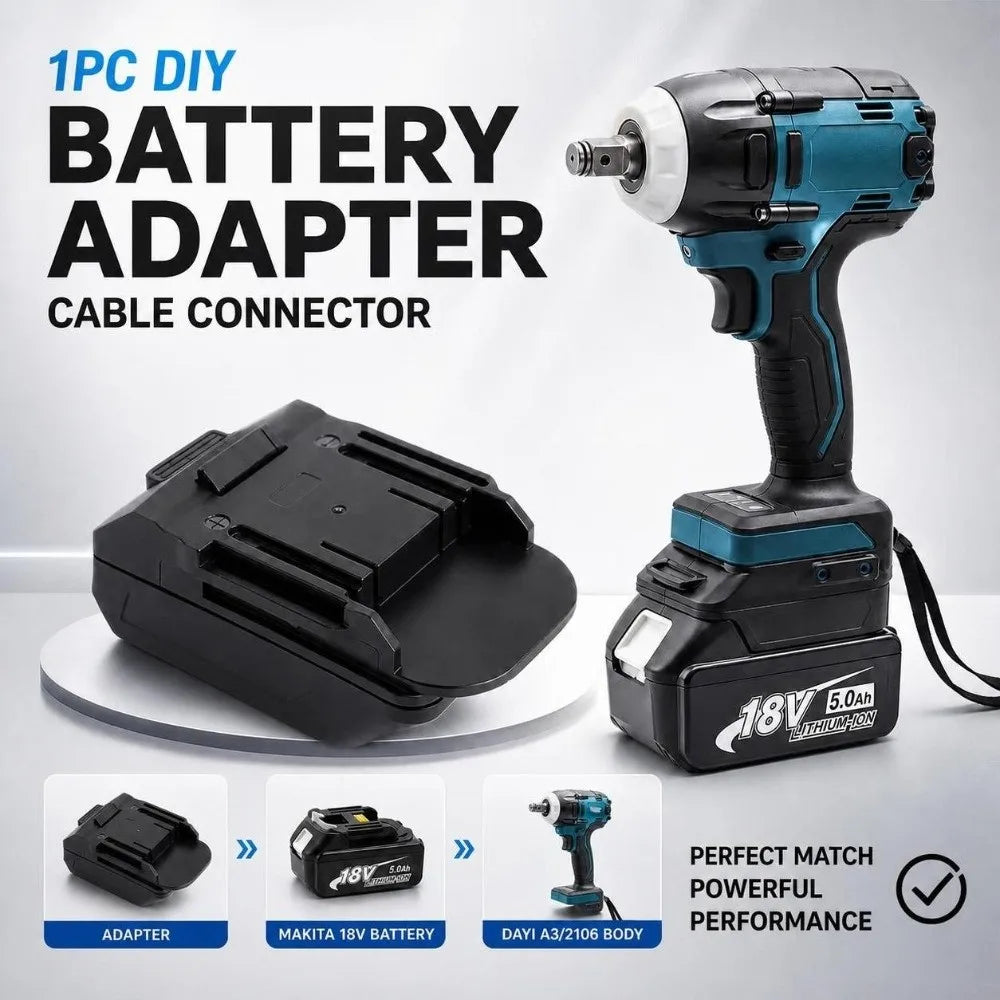 Lithium Battery Adapter for Makita – 18V–21V Converter