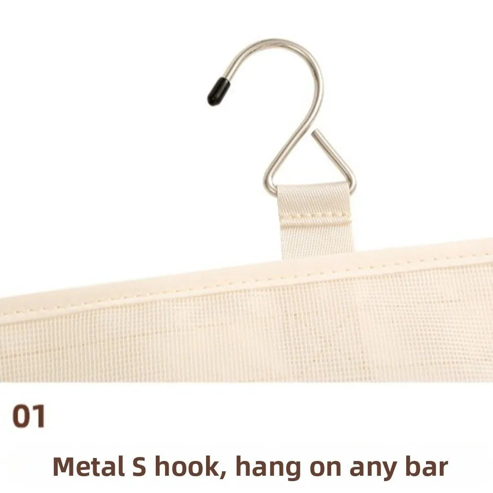 Hanging Clothes Organizer – Foldable Twill Fabric Multi-Pocket