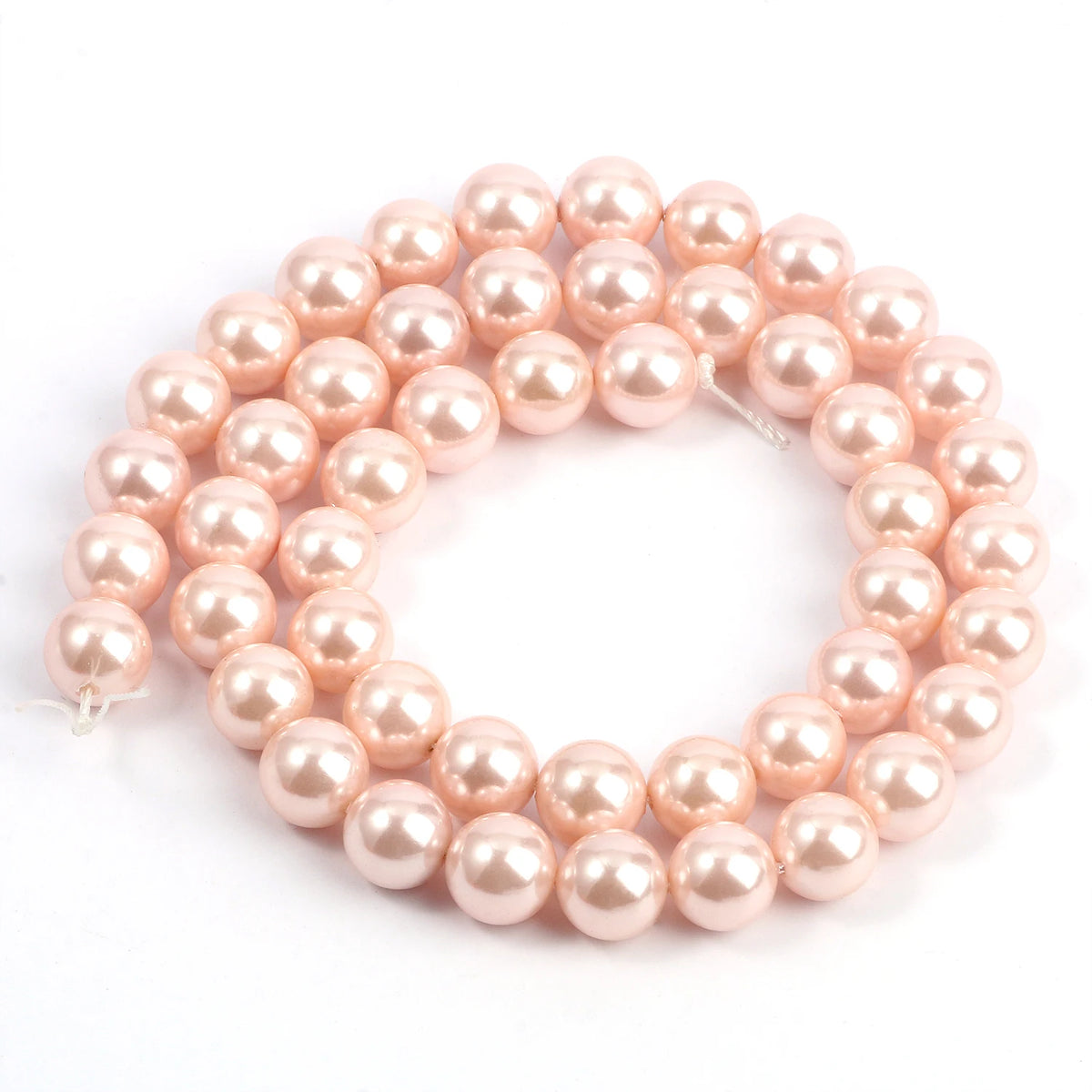 Round Shell Pearl Beads for DIY Jewelry Making – 6–12mm