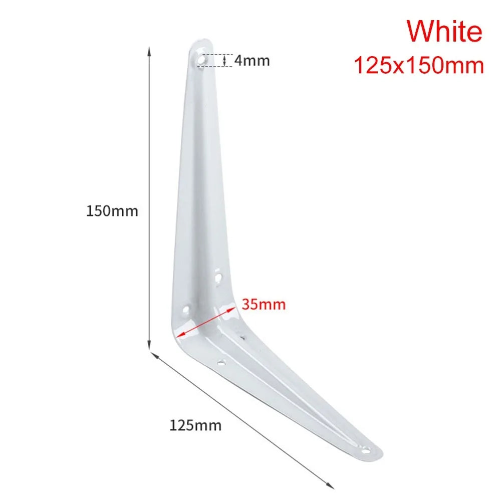 Metal L-Shaped Triangular Wall Shelf Bracket 4–14" | Corner Brace