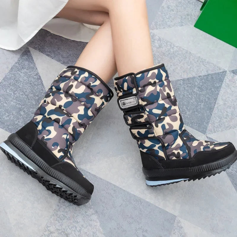 LEDP Waterproof Mid-Calf Snow Boots – Unisex Sizes 36–47
