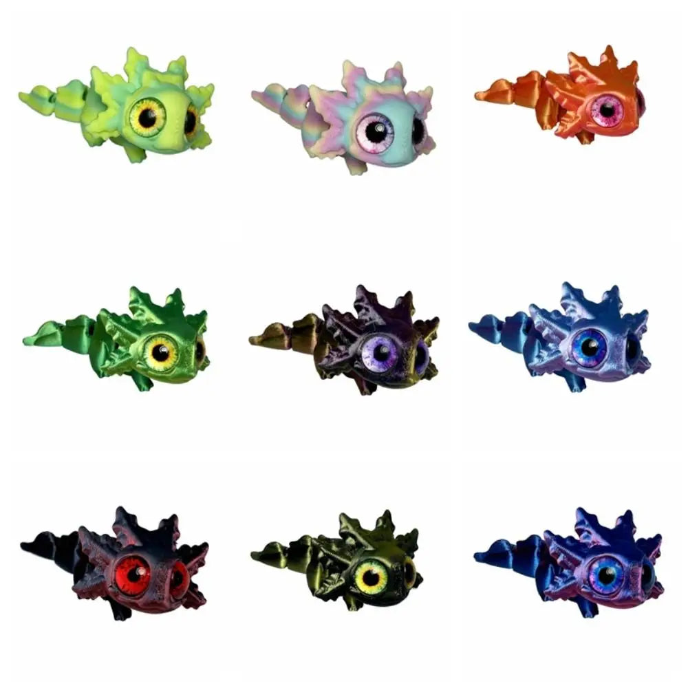 Articulated Salamander Figure – Colorful Miniature Toy Decor