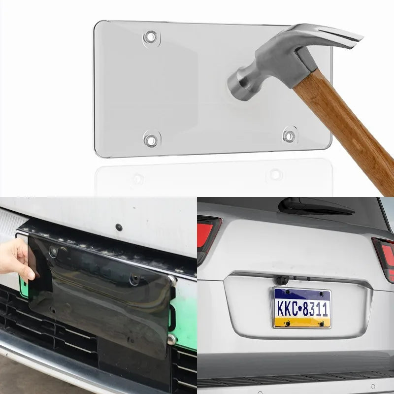 Universal Car License Plate Cover – Anti-Scratch Rustproof ABS