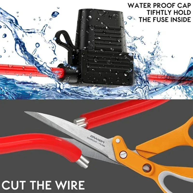Waterproof Inline Mini Blade Fuse Holder 12V 20A – 5-Pack