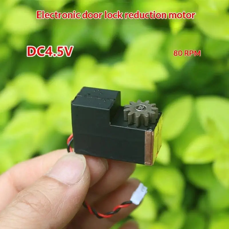 Micro N10 DC Motor 3V–6V 80RPM 11T Gear | Door Lock Motor