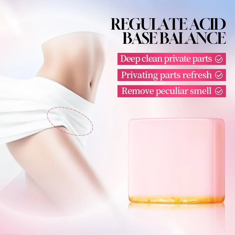 Peach Intimate Soap + Foaming Net – pH-Balanced Sensitive Skin