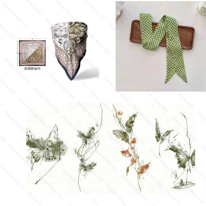 Scarf, Hairpin & Hand Mirror Gift Set – She Is Her Own Spring