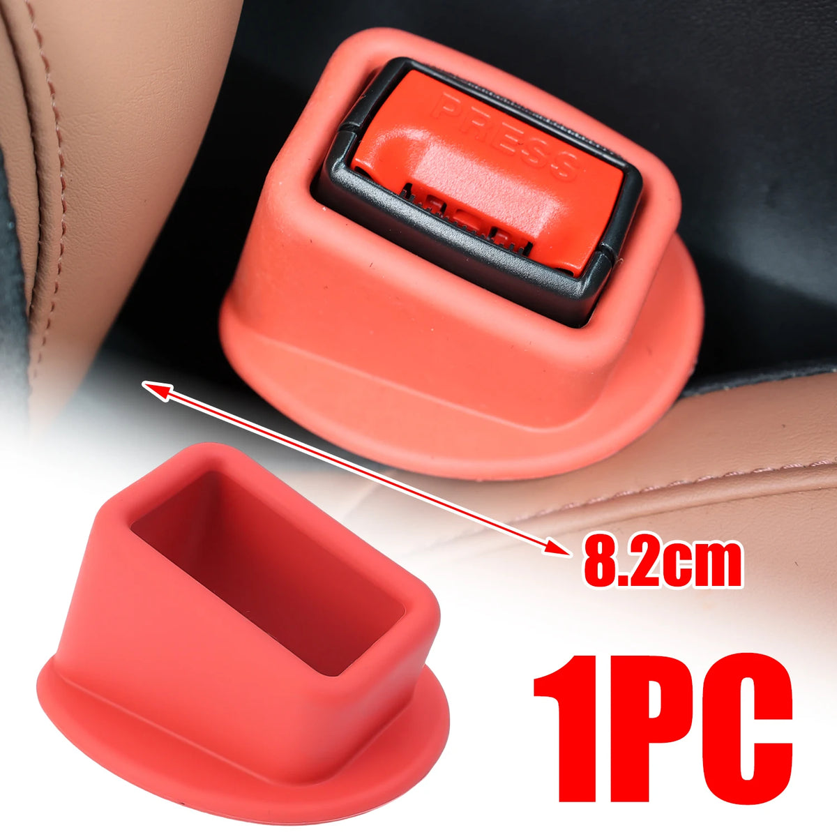 Universal Silicone Seat Belt Buckle Cover | Car Interior Guard