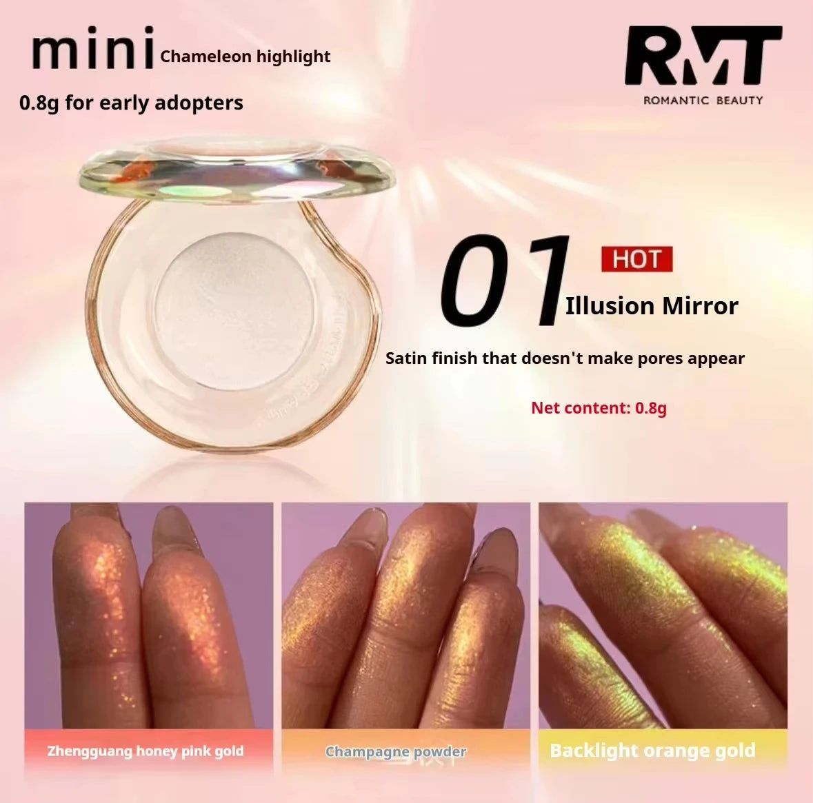RMT Chameleon Glitter Highlighter – Diamond Metallic Glow