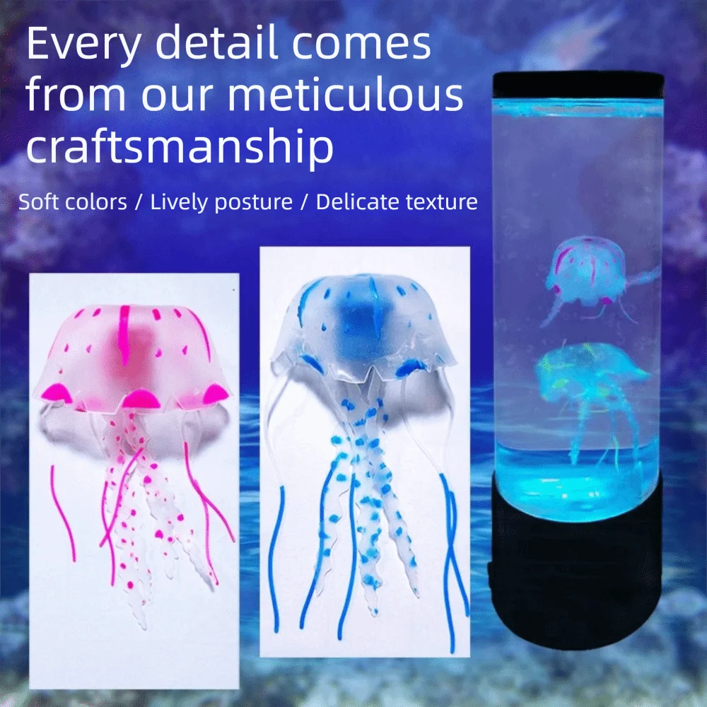 Glowing Silicone Jellyfish Aquarium Ornament | Fish Tank Decor