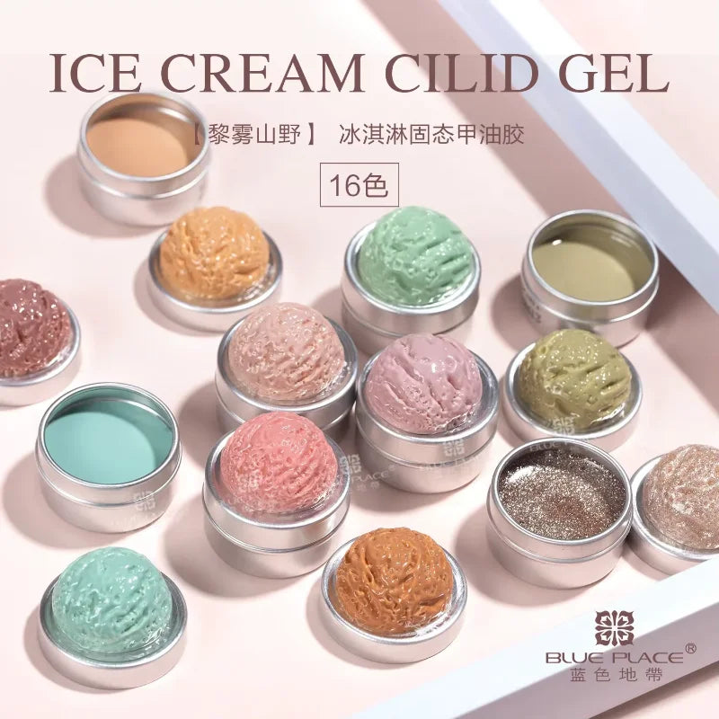 Handaiyan 64 Colors Solid Nail Polish Gel – Ice Cream Texture