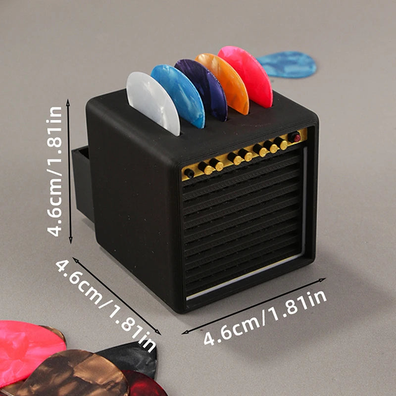3D Printed Guitar Pick Holder with Drawer – Amp-Style Organizer
