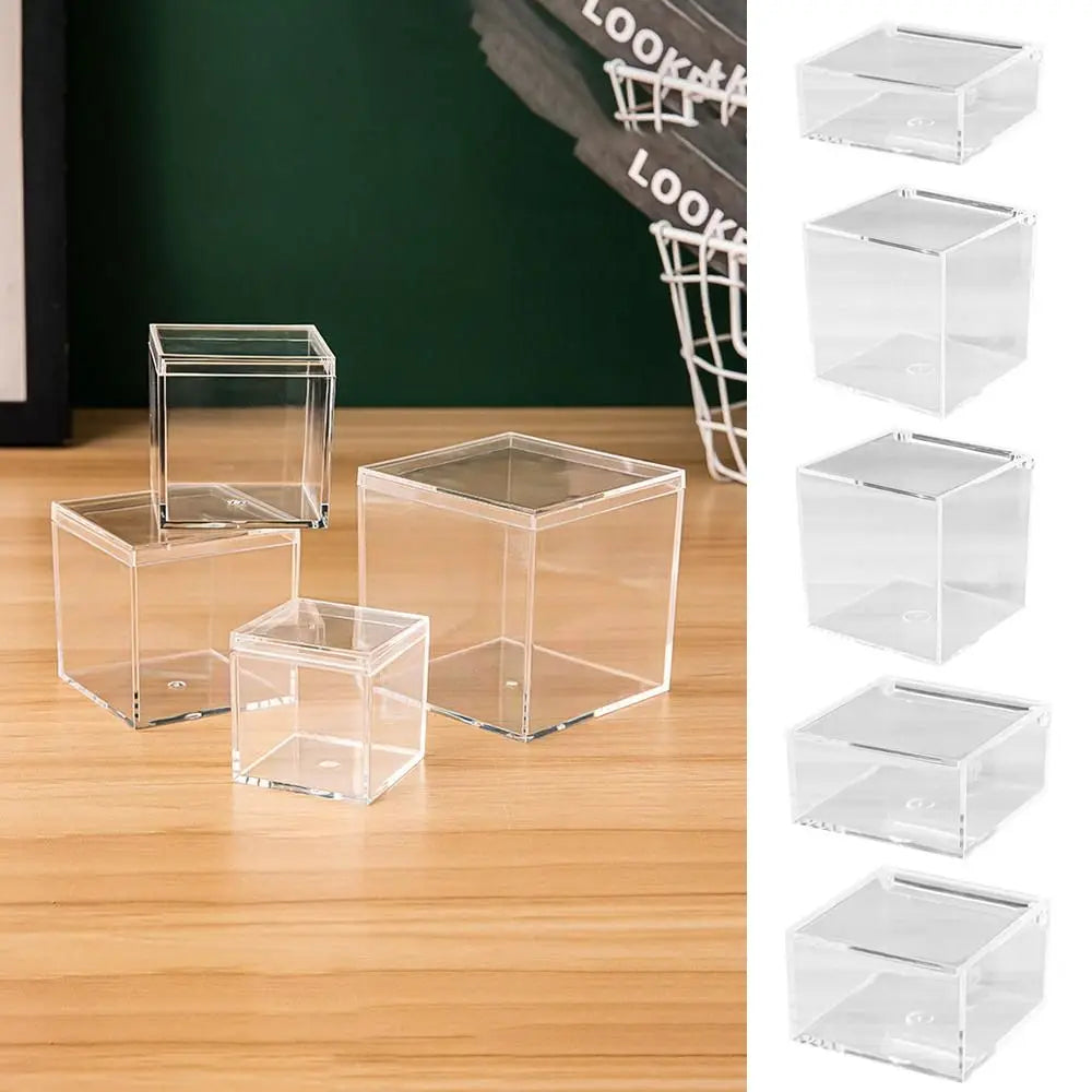 Acrylic Storage Box with Lid – Clear Display Case & Organizer