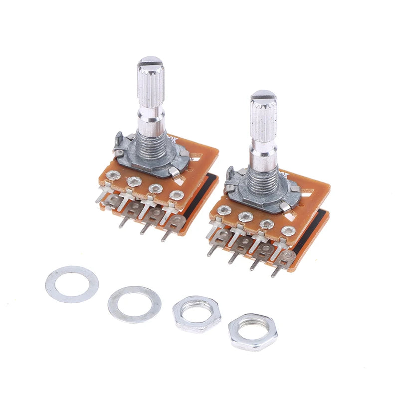 WH148 Dual Channel Potentiometer B50K B100K 8-Pin Flower Shaft