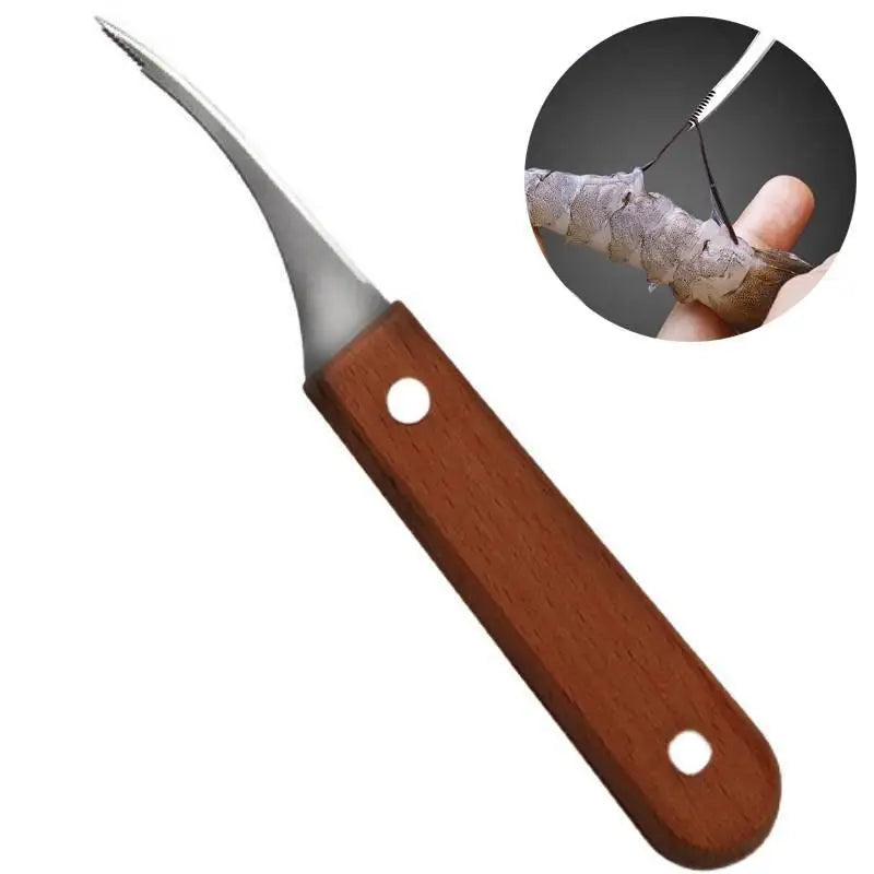 Stainless Steel Shrimp Peeler & Deveiner Tool | Seafood Shell